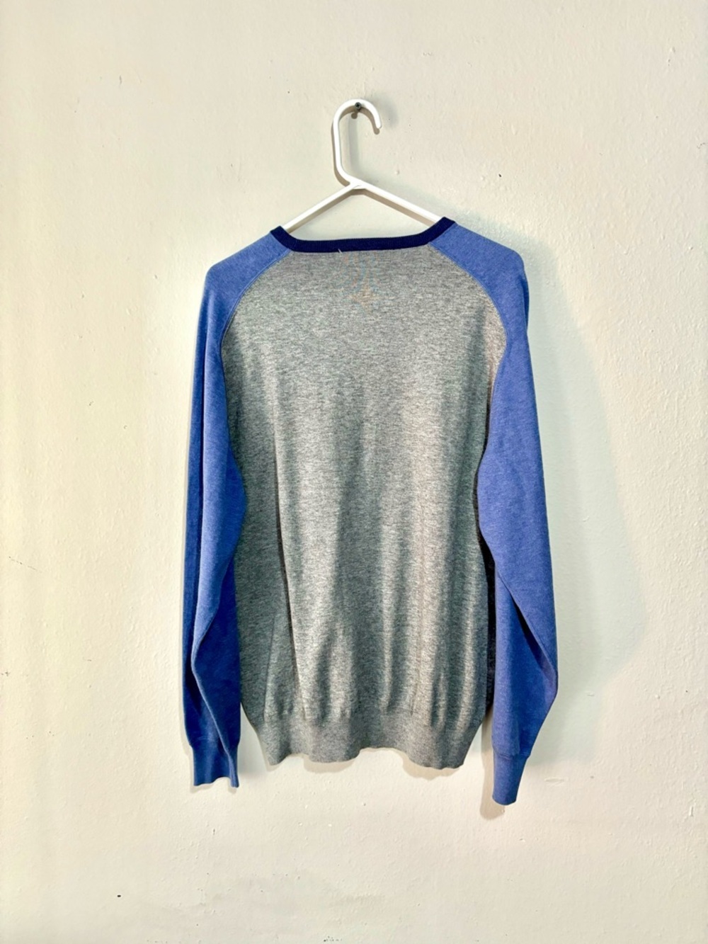 NWT Peter Millar British Gray/Blue Riffs Ringer Performance Sweater Size XL - Picture 3 of 5